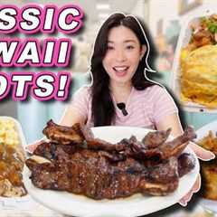 OLD SCHOOL EATERIES IN HAWAII || Plate Lunch, Poke, Burgers and More!
