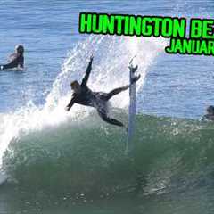 The Dudes Were RIPPING All Morning at The Huntington Beach Pier! (January 13th 2026)