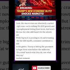 THE TRUMP ECONOMY CLAPBACK! 📈 Market BOOM or BUST? 🇺🇸 #StockMarket #Trump2026 #finance #trumpnews