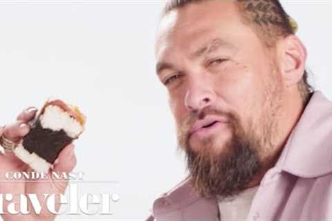 Jason Momoa Eating Hawaiian Food For 1 Minute Straight