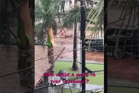 Surfing the streets of Kihei Hawaii #surfing #hawaii