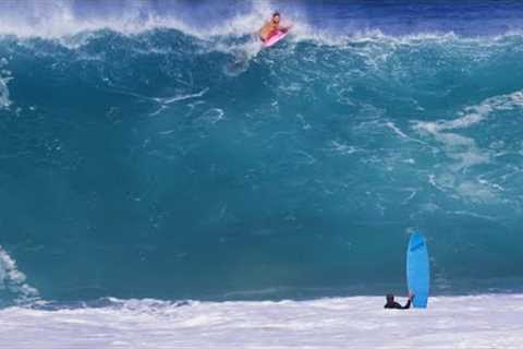 CAUGHT INSIDE AT 20FT KEIKI SHOREBREAK