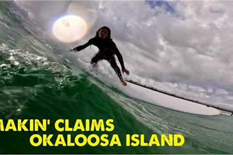 Warm January Surf Session on Okaloosa Island Fort Walton Beach Emerald Coast Florida 