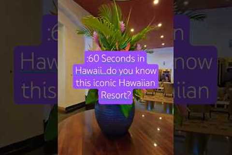 Do you know this Iconic Hawaiian Resort? #hawaii #travel #hawaiitravel