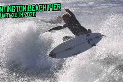 Fun Waves & Good Times at The Huntington Beach Pier! (January 20th 2026)