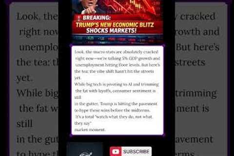 THE TRUMP ECONOMY CLAPBACK! 📈 Market BOOM or BUST? 🇺🇸 #StockMarket #Trump2026 #finance #trumpnews