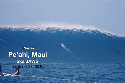 On This Day - Pe'ahi: JAWS, Maui Jan. 27, 2016 Big Wave Session #maui #peahi #powerlinesproductions