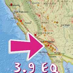 3.9 Earthquake Southern California. Elevated Earthquake activity continues today Thursday 8/15/2024