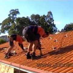 Solar Power Installation On Tiled Roof