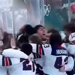 US MENS HOCKEY WINS GOLD IN MILAN FOR AMERICA