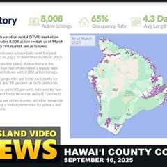 Hawai'i Vacation Rental Presentation To County Council (September 16, 2025)