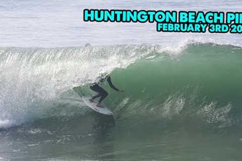 THE SWELL IS PUMPING at The Huntington Beach Pier! (February 3rd 2026)