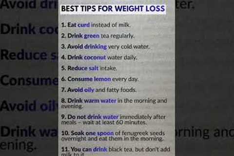 Best Weight Loss Tips That Actually Work (No Diet, No Gym)