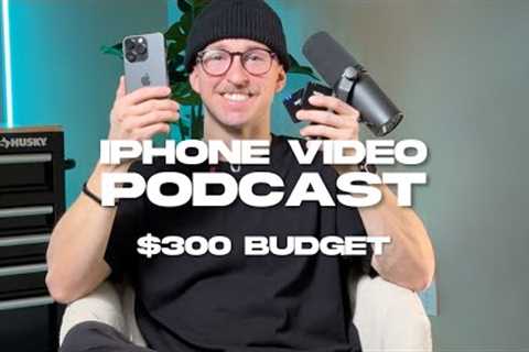 How to film a video podcast with your iPhone (budget friendly)