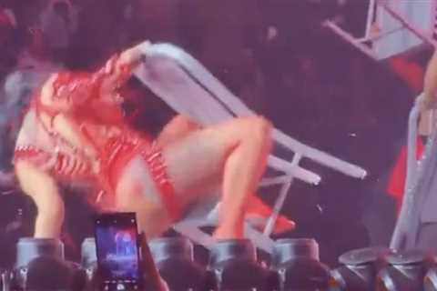 (VIDEO) Rapper Cardi B Eats It During Concert, Blames the Government After Exchange with DHS – Later Claims Video is AI Generated