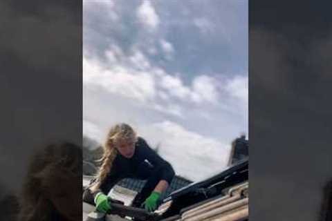 #Solar Panel Installation on the Roof 💪☀️ - Subscribe for more!