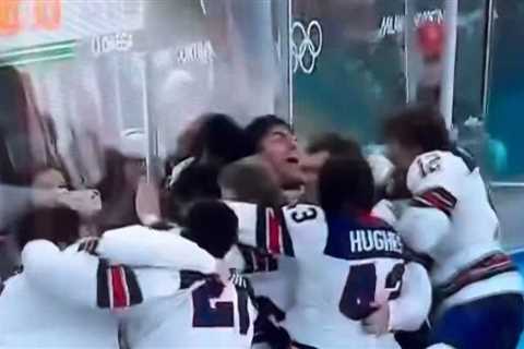 US MENS HOCKEY WINS GOLD IN MILAN FOR AMERICA