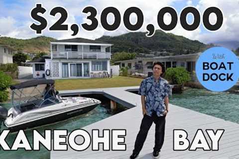 $2.3M Kaneohe Bay Homes for Sale  w/ BOAT DOCK - Oahu Hawaii