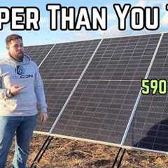 I Tried GIANT 590W Solar Panels [Mind = Blown]
