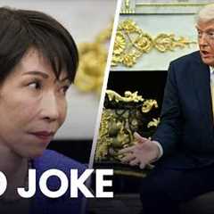 Trump SHOCKS press into SILENCE with PEARL HARBOR JOKE in front of Japan's PM