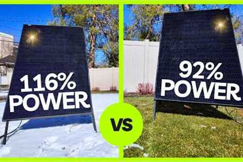 Bifacial Solar Panels vs. SNOW: The Results Are INSANE