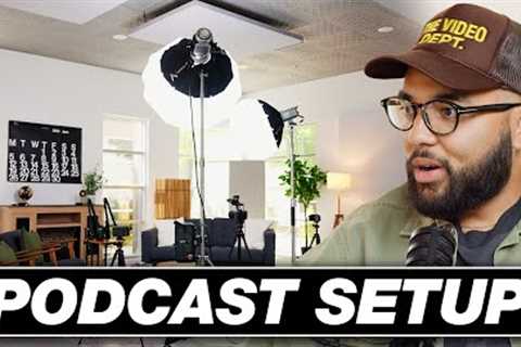 Video Podcast Setup Tour – Mics, Lights &amp; Cameras Explained