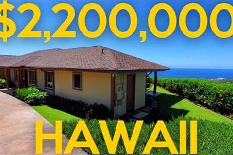 Inside a $2,200,000 house with BIG Ocean Views! Hawaii real estate goes to Kona Vistas!