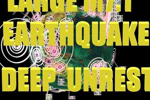 7/10/2024 -- Large M7.1 Earthquake deep below West Pacific -- New seismic unrest due