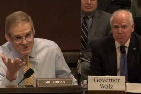 WATCH: “Why Didn’t You Tell the Truth?” – Rep. Jim Jordan Tears Into Tim Walz for Lying and Allowing Somalis to Commit Fraud for Their Votes