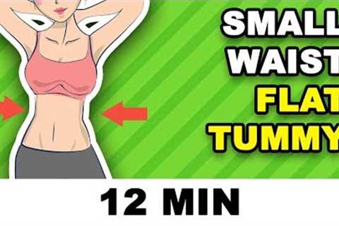 12 min Small Waist Workout // Hourglass Figure + Flat Tummy