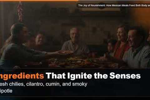 The Joy of Nourishment: How Mexican Meals Feed Both Body and Spirit