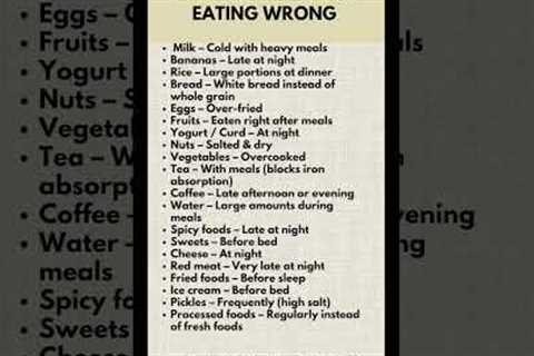 20 Common Eating Habits Seniors May Want to Avoid #healthawareness #foodswap #foodwise #eatingwell