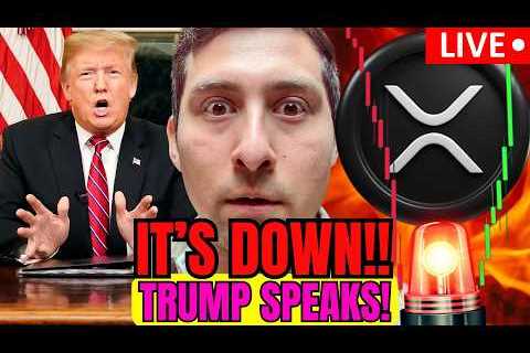XRP WATCH! TRUMP Japan NEWS LIVE🔴XRP DOWN?