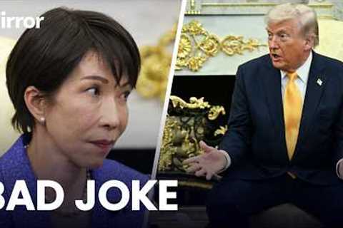 Trump SHOCKS press into SILENCE with PEARL HARBOR JOKE in front of Japan's PM