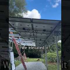 Carport system 🚗🏠☀️ #solarsystem #solarinstall #beforeandafter #homeimprovement #homeupgrade