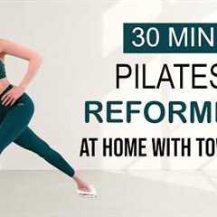 30 MIN reformer-Style Pilates Workout  at Home (No Machine) | Lose Weight & Tone Your Body, Sweaty 💦