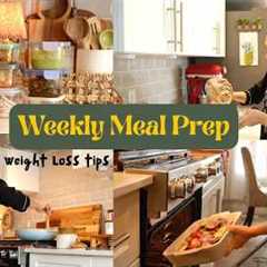 Weekly Meal Prep - 8 Vegetarian Meal prep Ideas I Weight loss Lunch and Dinner Ideas