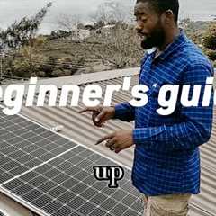 How to install solar panels using aluminium interlock (tutorial 1)