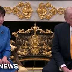 Trump makes a Pearl Harbor joke while meeting with the Japanese prime minister