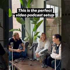 How to set up 2 cameras for podcasting | 3 person podcast setup with phones
