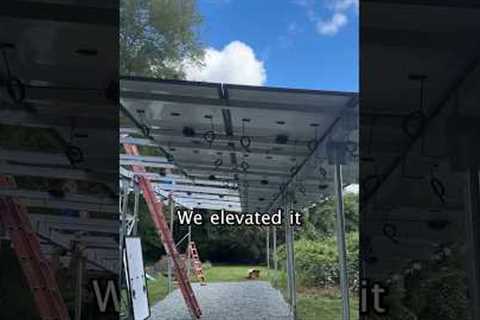 Carport system 🚗🏠☀️ #solarsystem #solarinstall #beforeandafter #homeimprovement #homeupgrade