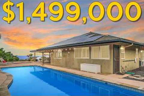 Hawaii Real Estate - Views, Pool, Solar on a large lot and NO HOA!
