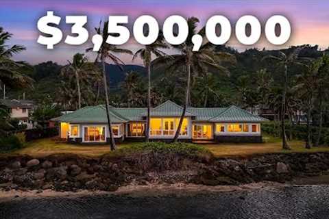 $3,500,000 Hawaii Oceanfront Property Hauula Oahu Home Tour
