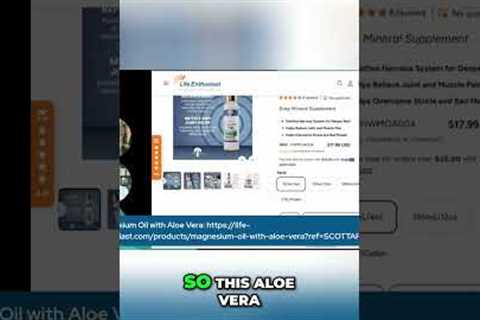 Boost Your Body: The Magnesium & Aloe Vera Secret! #shorts