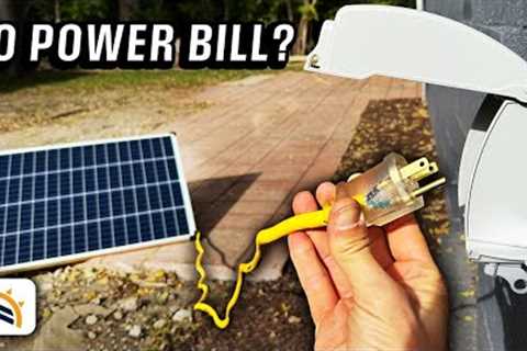 Plugged A Solar Panel Into My Home For 7 Days | Here's What Happened
