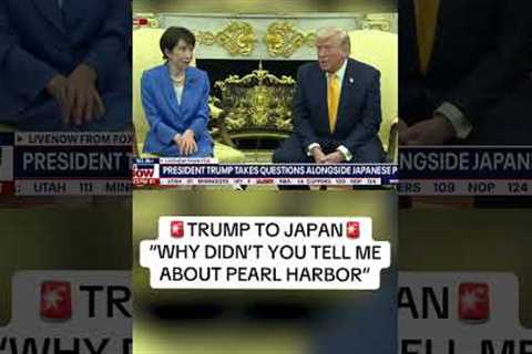 Trump to Japan: “Why didn’t tell me about Pearl Harbor?” #president