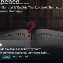False friends: Spanish and English words that look similar, but have different meanings