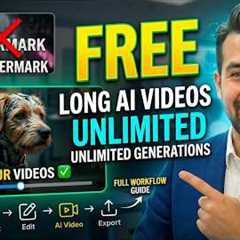Generate Long AI Videos Free — No Watermark | Unlimited | Full Workflow