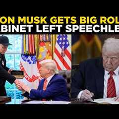 Donald Trump LIVE | Trump Shocks Cabinet With Surprise Move to Hand Elon Musk Bigger Role | US News