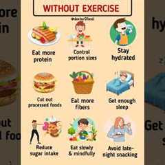 How to Lose Weight Without Exercise | Proven Tips for Natural Fat Loss #healthylifestyle #loseweight